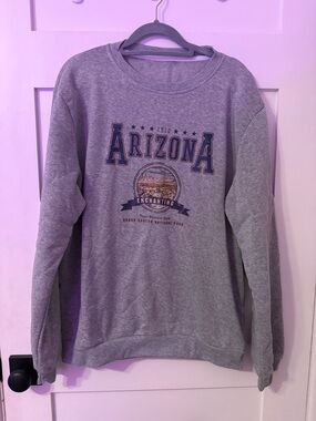 Arizona Enchanting Graphic Crewneck Sweatshirt - Gray